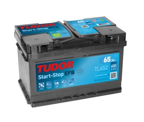 Tudor TL652 battery 12V 65Ah EFB 